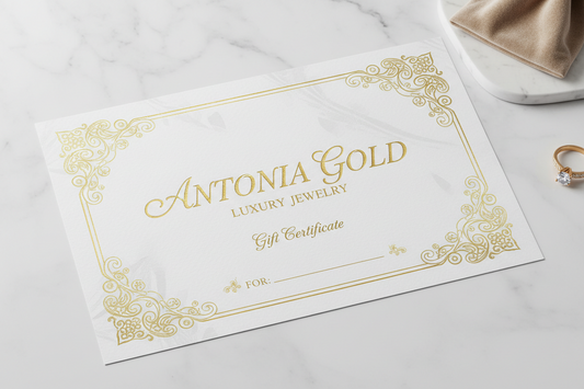 Card Cadou digital pe site-ul Antonia Gold - Antonia Gold
