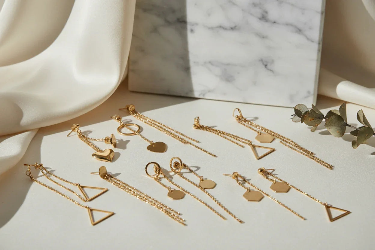 Cercei cu lant - Antonia Gold