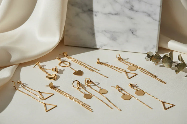 Cercei cu lant - Antonia Gold