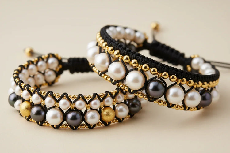 Brățări Snur cu Bile Aur / Perle - Antonia Gold