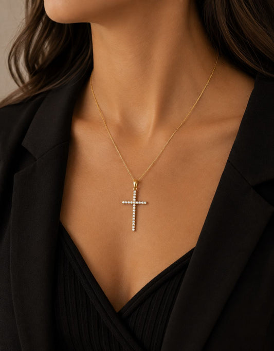 Pandantiv Aur 14K Cruciulita Simplicity
