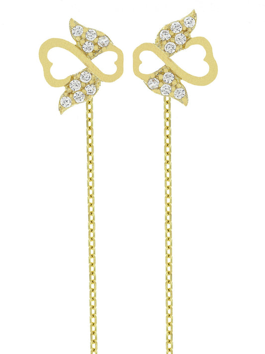 Cercei cu lantisor "Ingeras - Infinit" - Antonia Gold