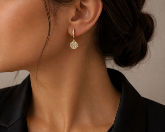Cercei Aur 14K dama Stone