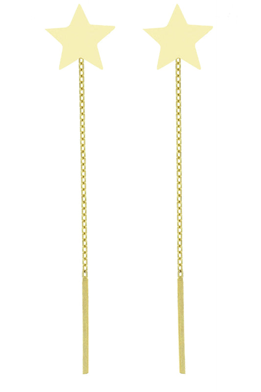 Cercei cu lant "Stea" - Antonia Gold