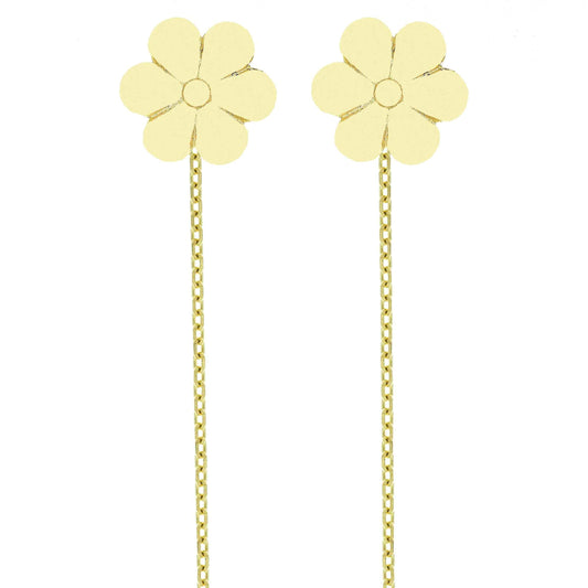 Cercei cu lantisor "Floare"