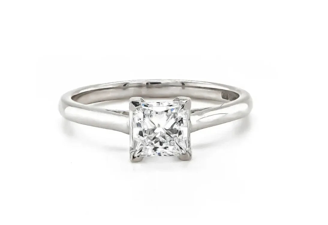 Inel Logodna cu Diamante Square 071 GIA - Antonia Gold