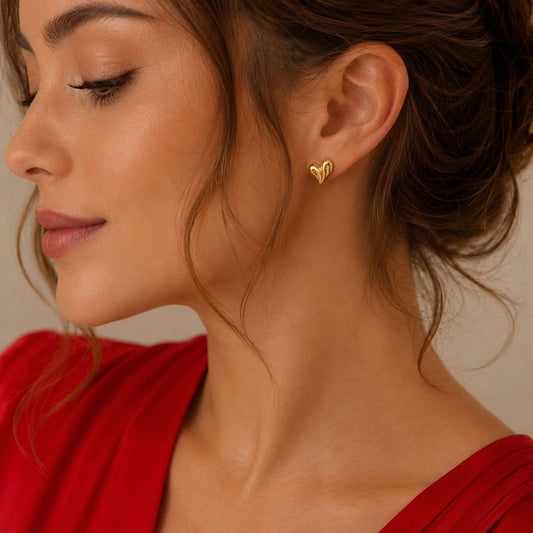 Cercei Aur 14K dama Full Love
