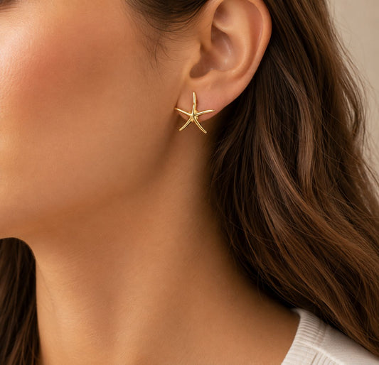 Cercei Aur 14K dama Sea Star
