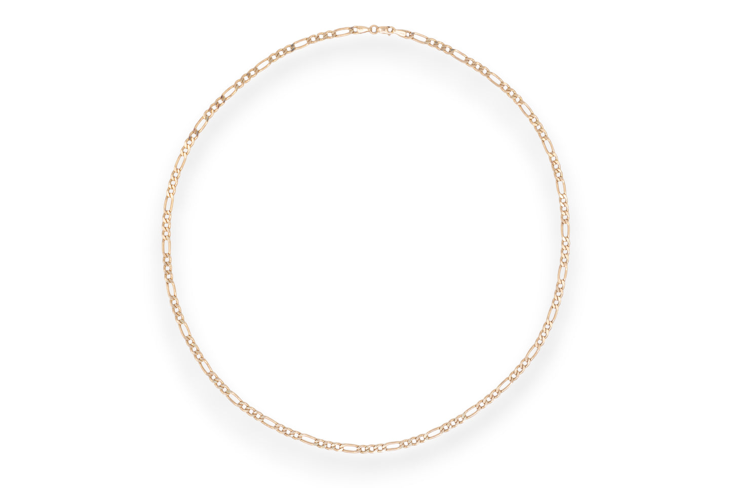 Lant Figaro clasic din Aur Galben 14K AG686