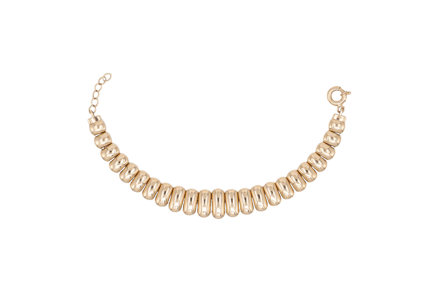 Bratara statement cu reflexii stralucitoare din Aur Galben 14K AG1176