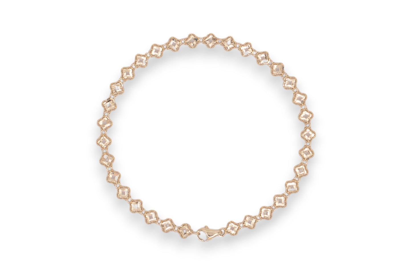 Bratara Elegance cu reflexii de lumină din Aur Galben 14K AG326