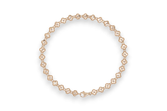 Bratara Elegance cu reflexii de lumină din Aur Galben 14K AG326