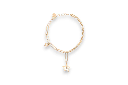 Bratara cu stele mobile din Aur Galben 14K AG477