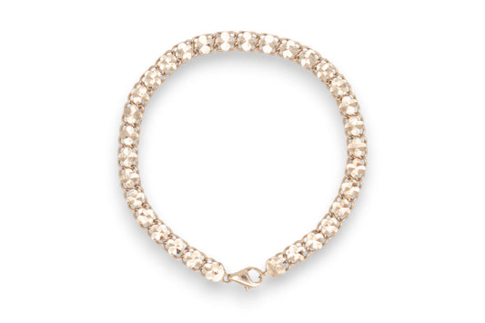 Bratara Luxury cu reflexii diamantate din Aur Galben 14K AG440