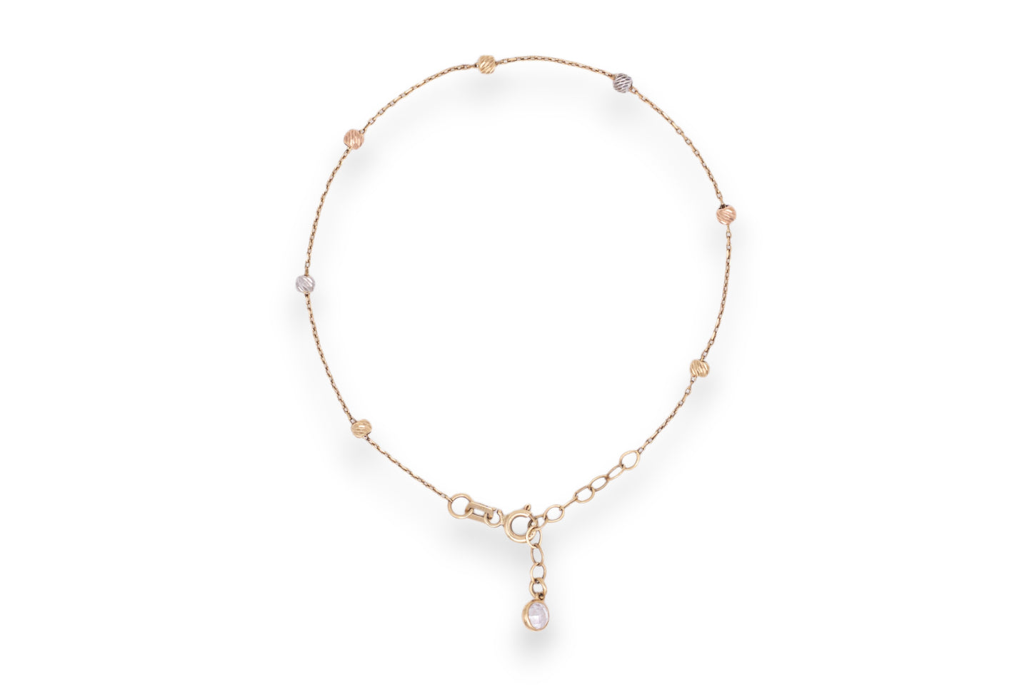 Bratara Trinity Glow cu bile – Aur 14K AG142