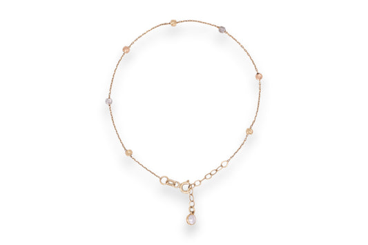 Bratara Trinity Glow cu bile – Aur 14K AG142