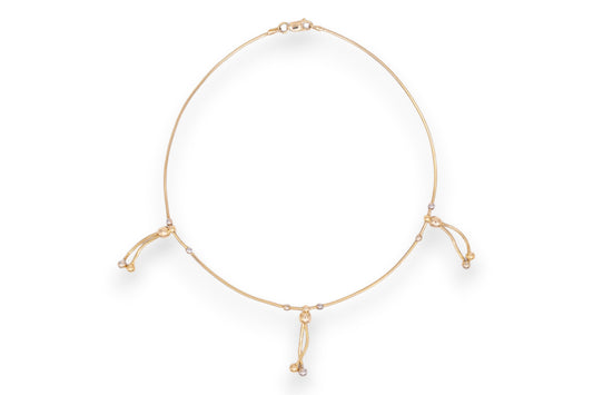 Bratara de picior Golden Cascade – Aur 14K AG347