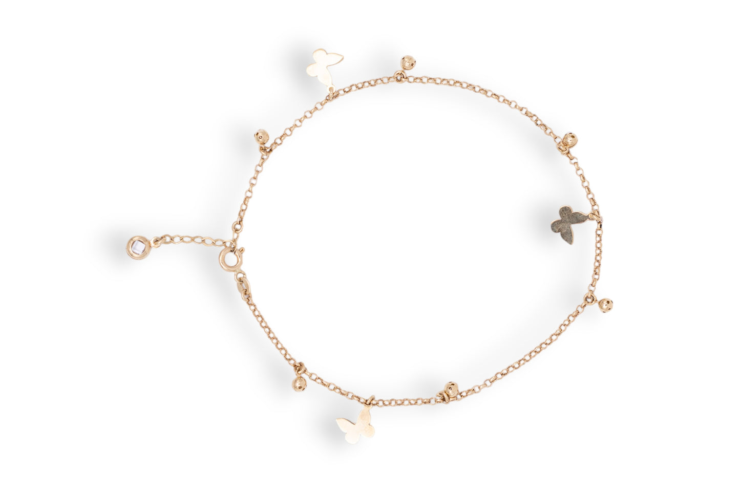 Bratara de Picior Butterfly Dance – Aur 14K AG356