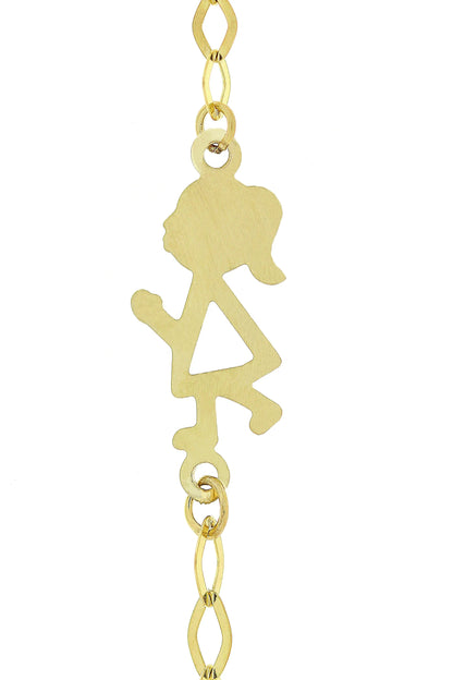 Bratara copii "Fetita" si cu placuta - Antonia Gold