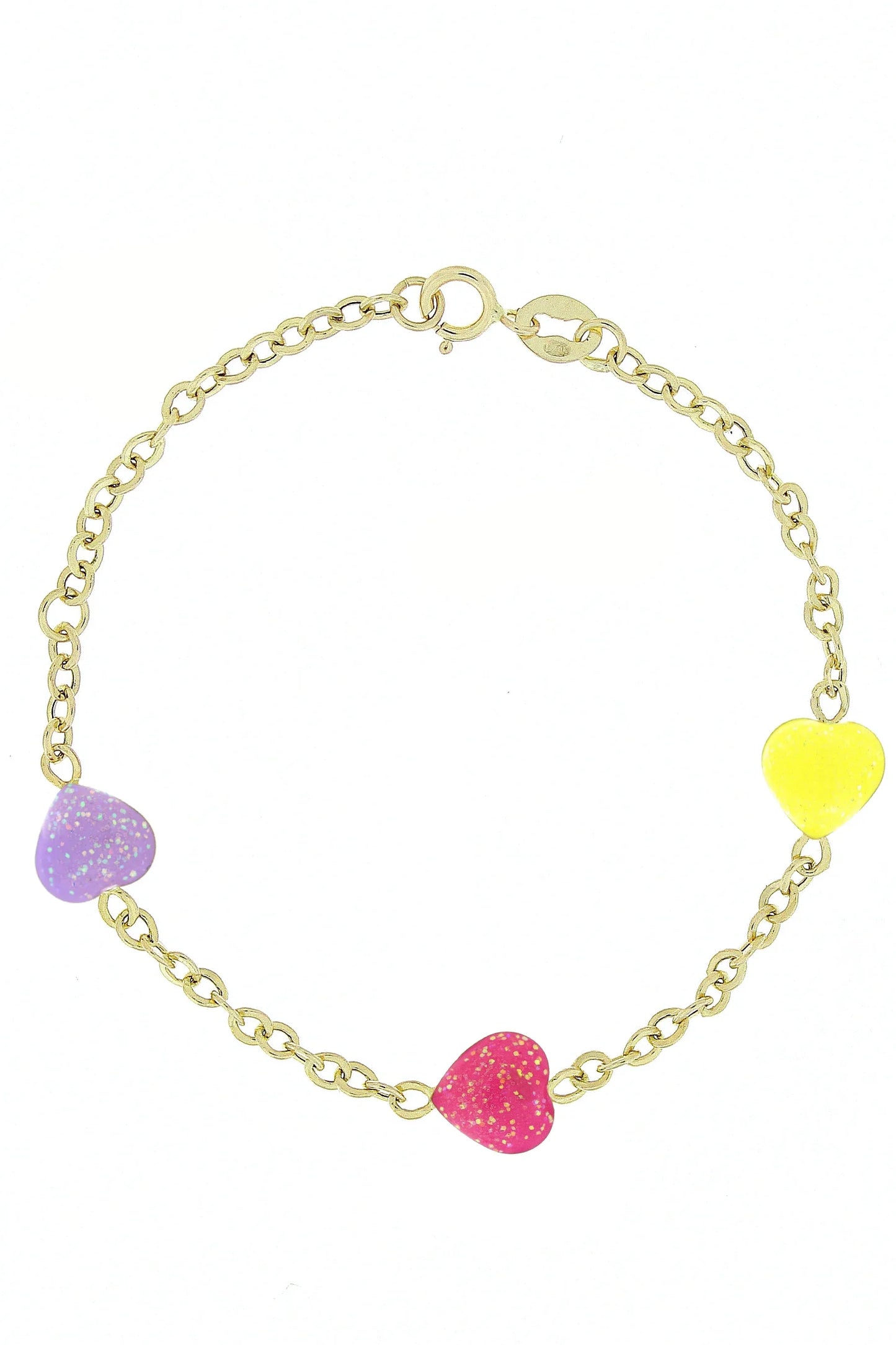 Bratara copii "Inimioare colorate" - Antonia Gold