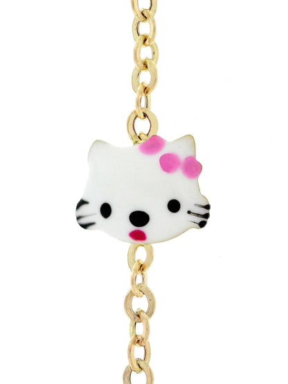 Bratara copii "Hello Kitty" cu placuta - Antonia Gold