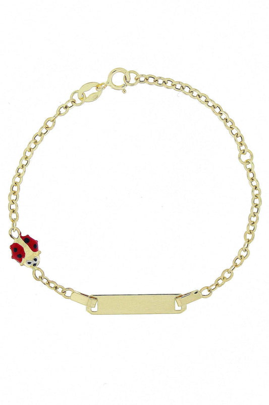 Bratara copii "Gargarita Rosie" si placuta - Antonia Gold