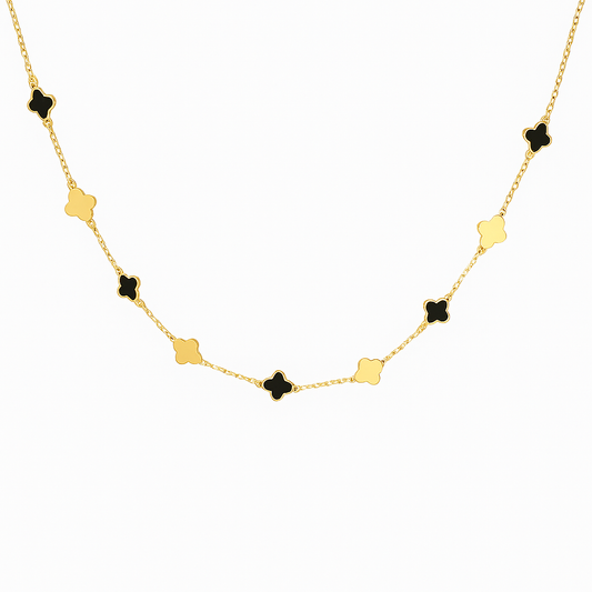 Lantisor aur cu elemente decorative tip trifoi