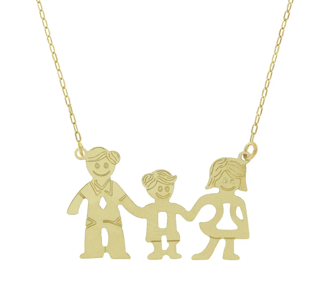 Lantisor Familia - Tata, Mama si Baietel AG226 - Antonia Gold