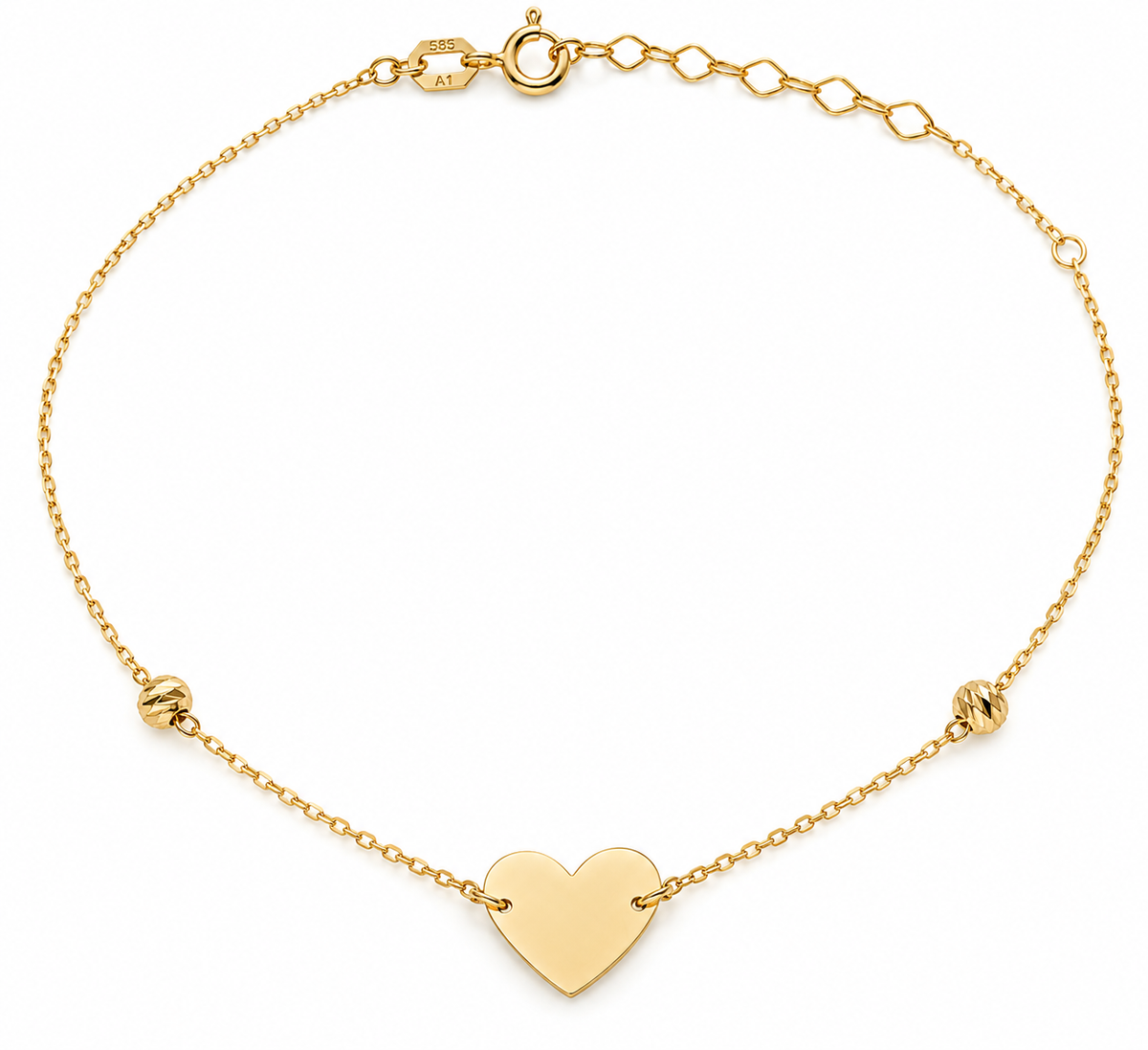 Lantisor Aur 14K Heart 2
