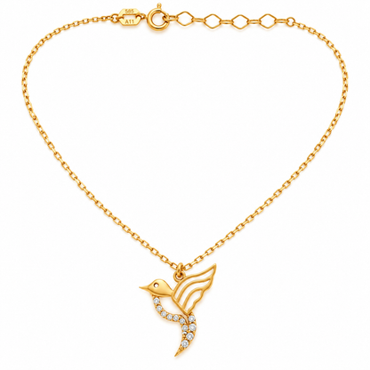 Lantisor Aur 14K Pasarea Colibri