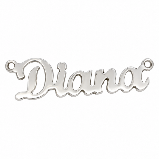 Pandant Aur Alb 14K Nume DIANA
