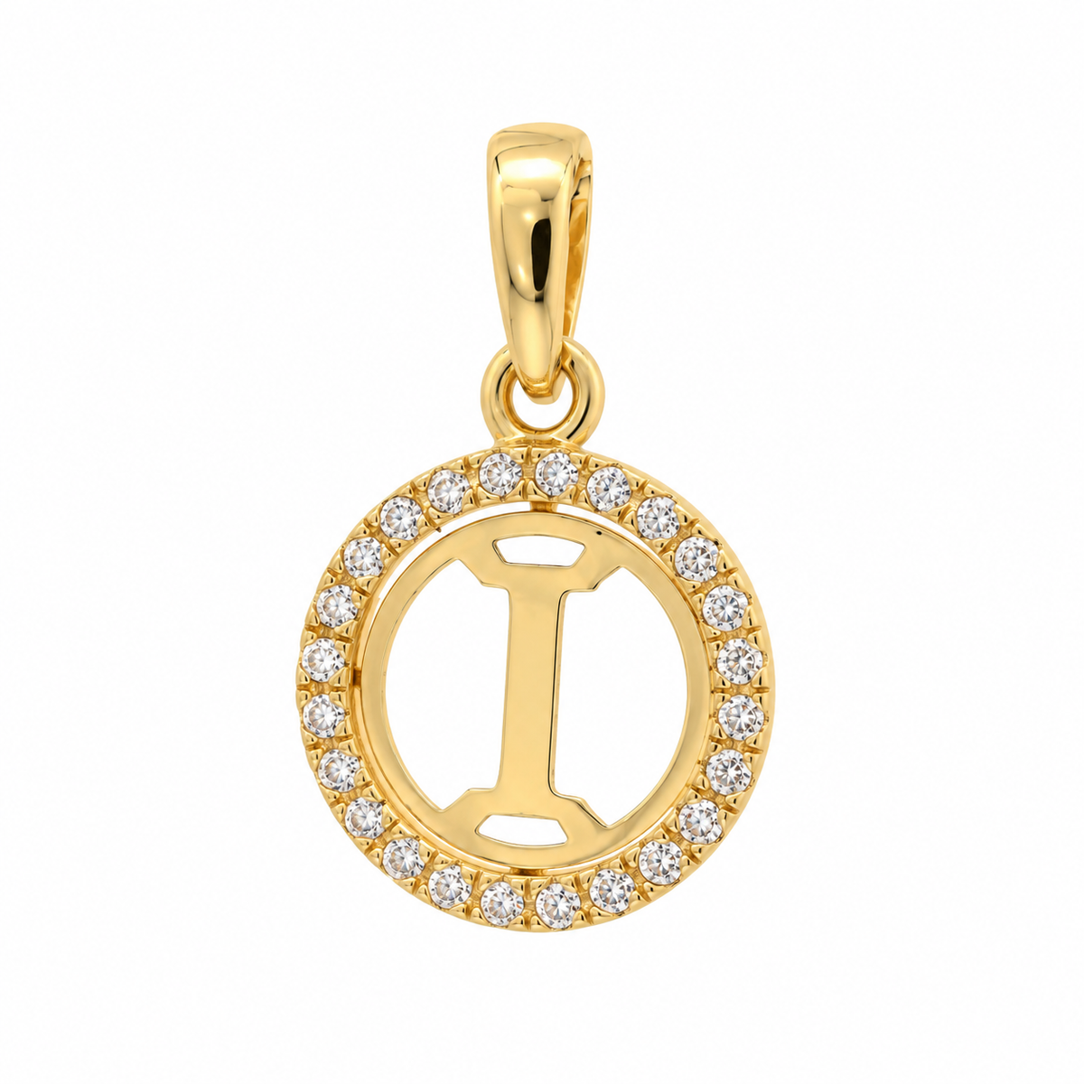 Pandantiv Aur 14 K Initiala "I"