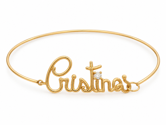 Bratara AUR 18K Fixa copii rose - Cristina cu Diamant