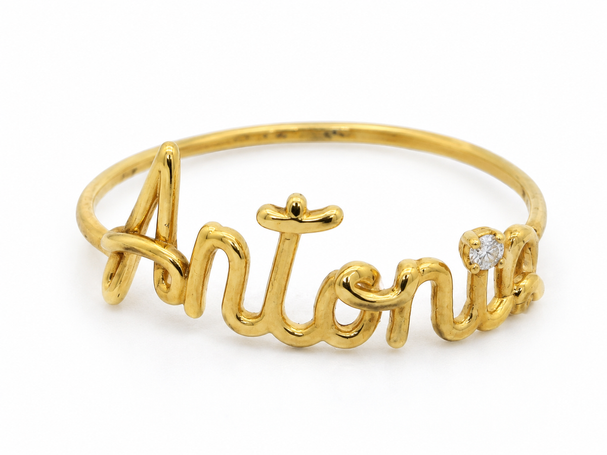 Inel Aur 18K - Antonia Signature cu Diamant