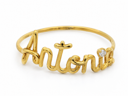 Inel Aur 18K - Antonia Signature cu Diamant