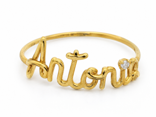 Inel Aur 18K - Antonia Signature cu Diamant