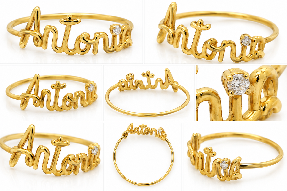 Inel Aur 18K - Antonia Signature cu Diamant