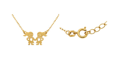 Lantisor Aur 14 K Familia - 2 Fetite