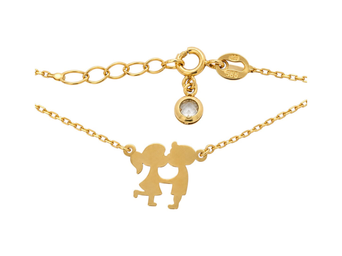 Lantisor Aur 14K Familia - Love from start