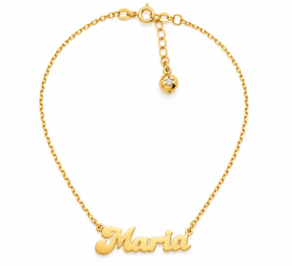 Nume din Aur 14K "Maria" cu lantisor