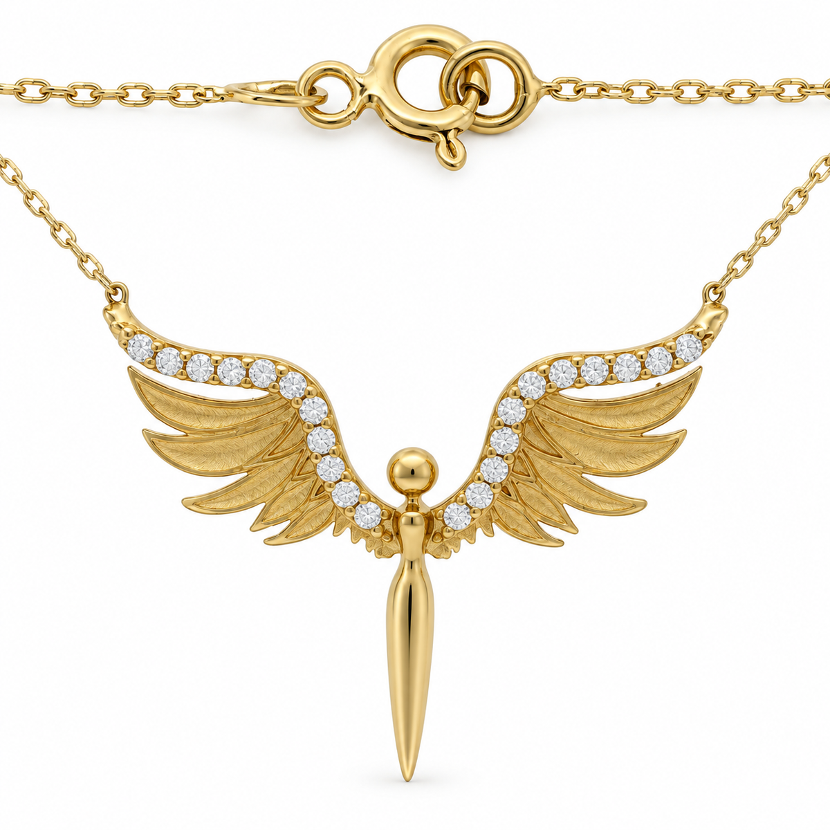 Lantisor Aur 14K Aripi de Inger
