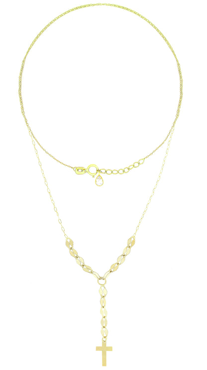 Lantisor "Cruciulita pe verticala" - Antonia Gold