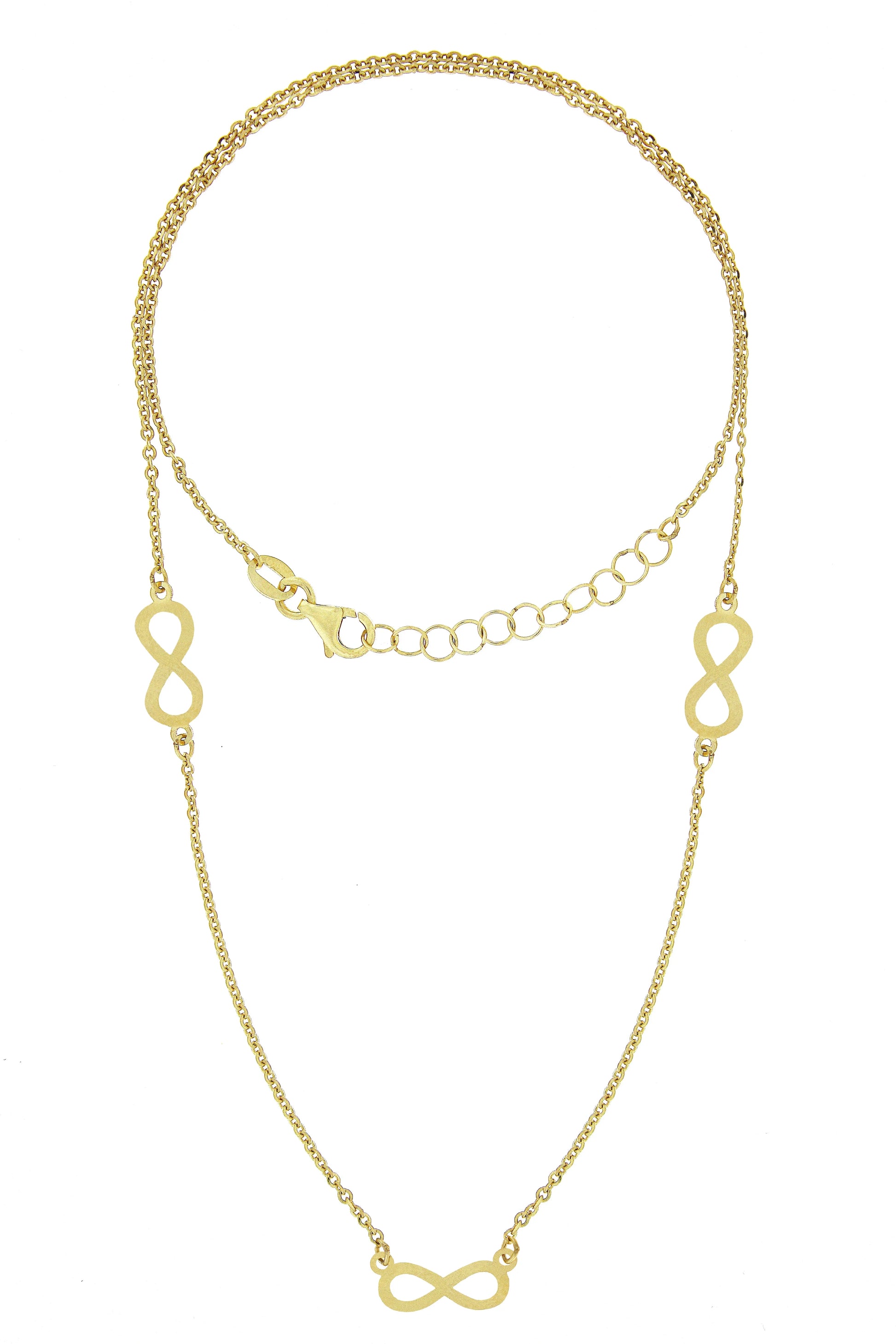 Lantisor "3 Infinituri" - Antonia Gold