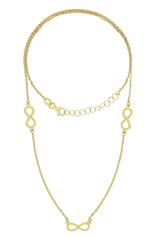 Lantisor "3 Infinituri" - Antonia Gold