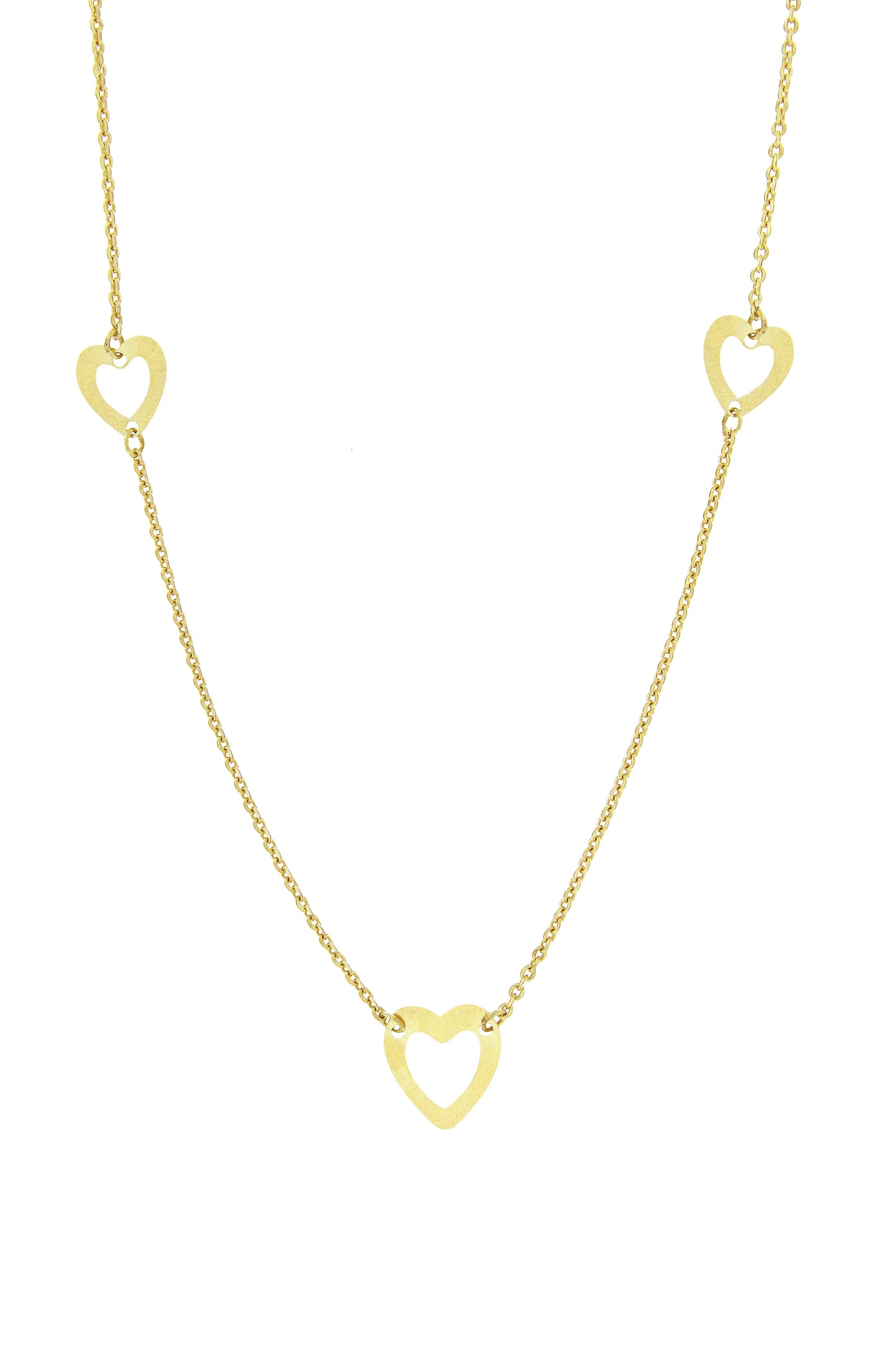 Lantisor "3 Inimioare" - Antonia Gold