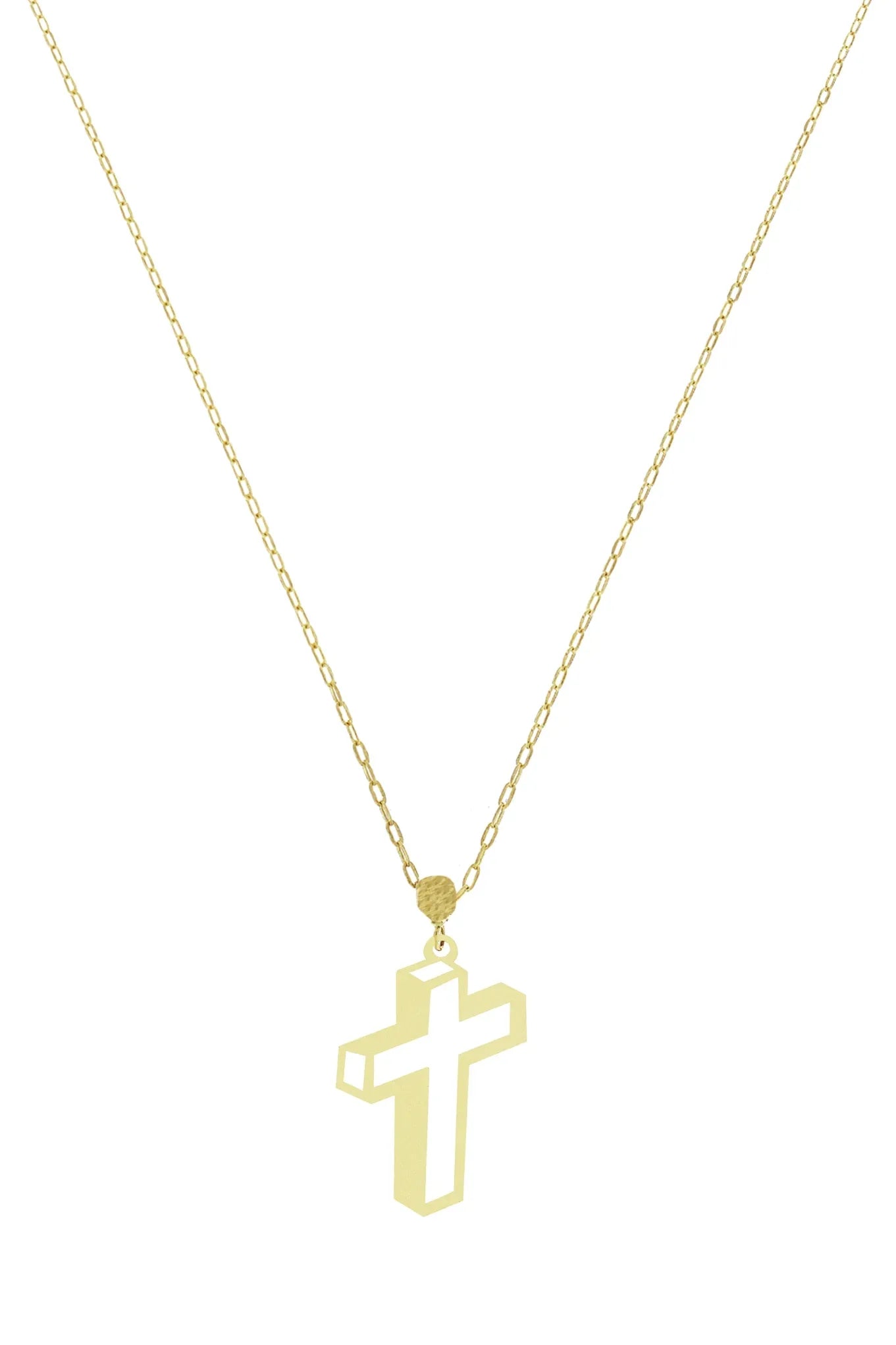 Lantisor Aur 14K "Cruce 3D" AG093D - Antonia Gold
