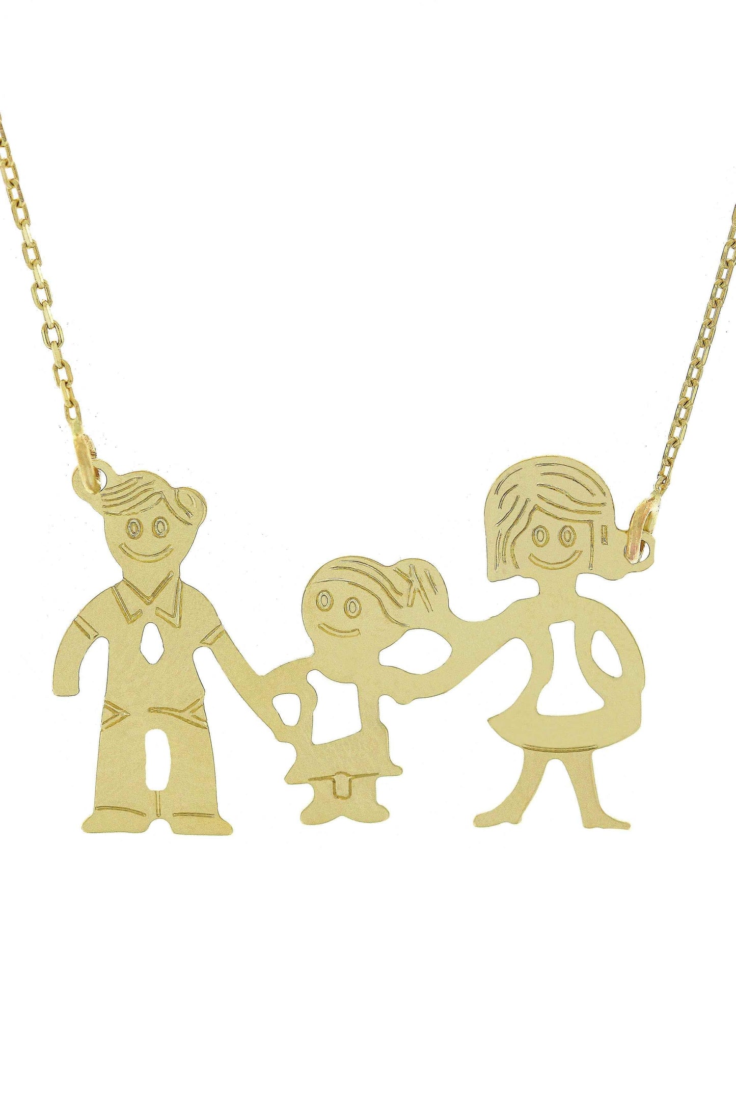 Lantisor Familia - TATA, MAMA si fetita AG238 - Antonia Gold