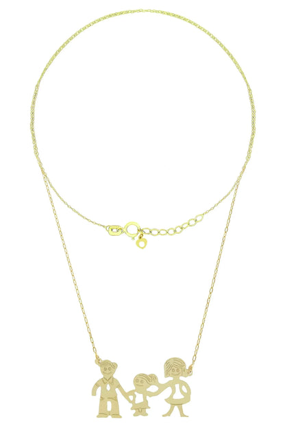 Lantisor Familia - TATA, MAMA si fetita AG238 - Antonia Gold