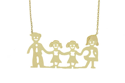 Lantisor familia - TATA, MAMA si 2 fete - Antonia Gold