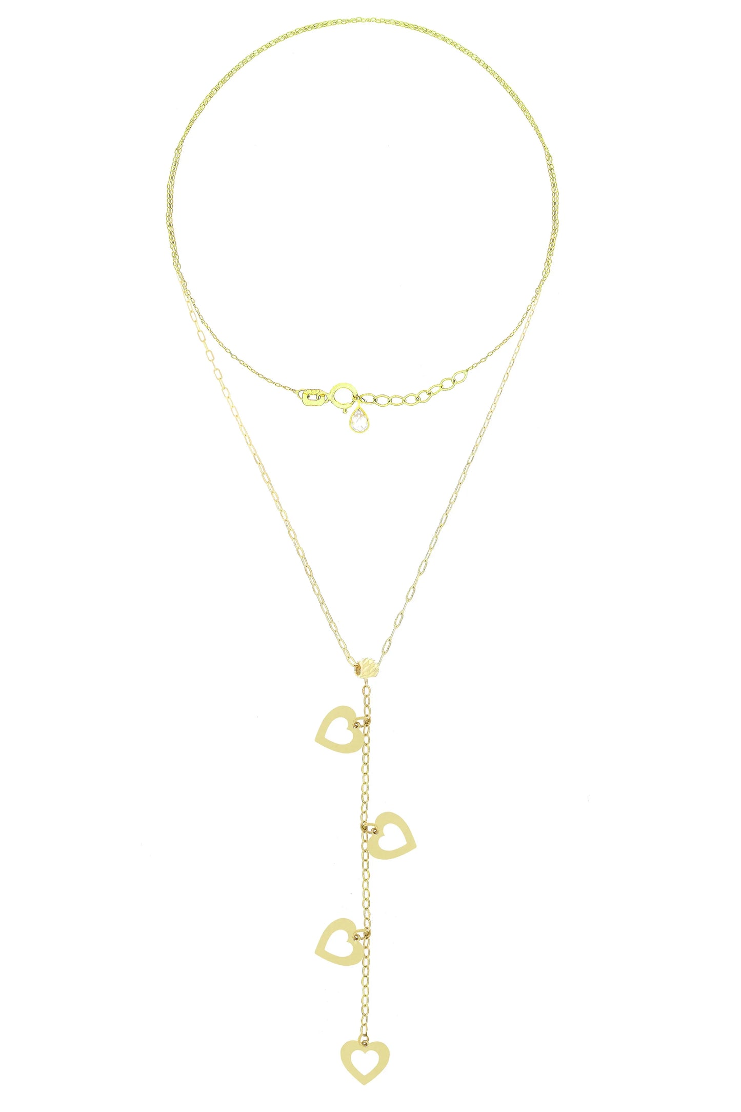 Lantisor "4 inimioare cazatoare" - Antonia Gold